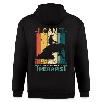 Western Riding - Western Equestrian Western Horse - Gildan Heavy Blend Adult Zip Hoodie - black - Back - Nick (188cm)