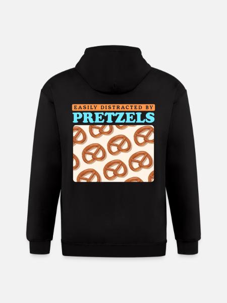 Pretzel Lover By Pretzels - Gildan Heavy Blend Adult Zip Hoodie - black