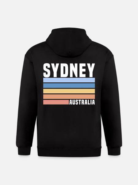 Sydney Australia - Gildan Heavy Blend Adult Zip Hoodie - black