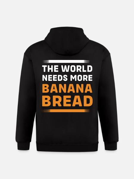 Bread Baker Banana Bread - Gildan Heavy Blend Adult Zip Hoodie - black