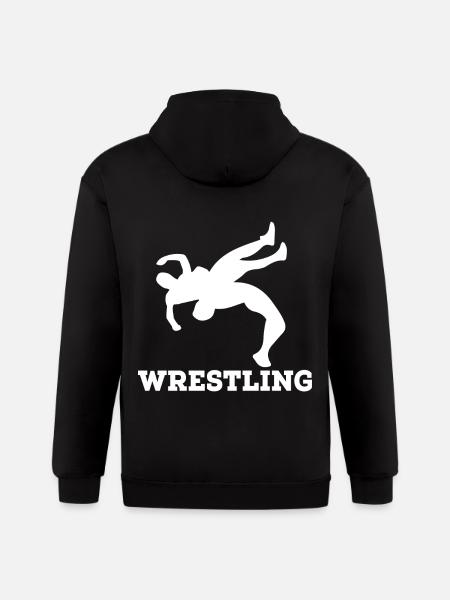 wrestling - Gildan Heavy Blend Adult Zip Hoodie - black