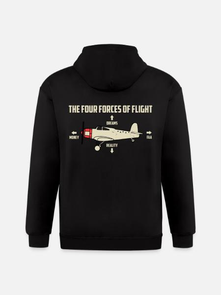 Aircraft remote - Gildan Heavy Blend Adult Zip Hoodie - black