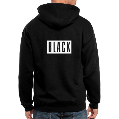 Black to Basics - Men's Zip Hoodie