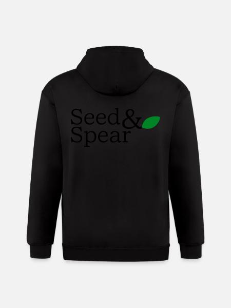 Seed Spear - Gildan Heavy Blend Adult Zip Hoodie - black