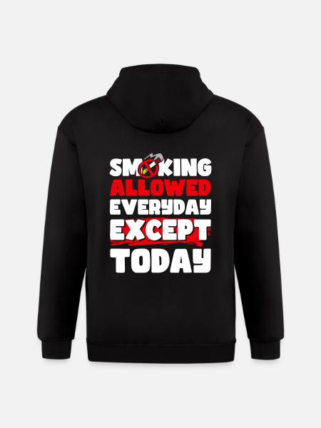 Non Smoking No Smoking - Gildan Heavy Blend Adult Zip Hoodie - black
