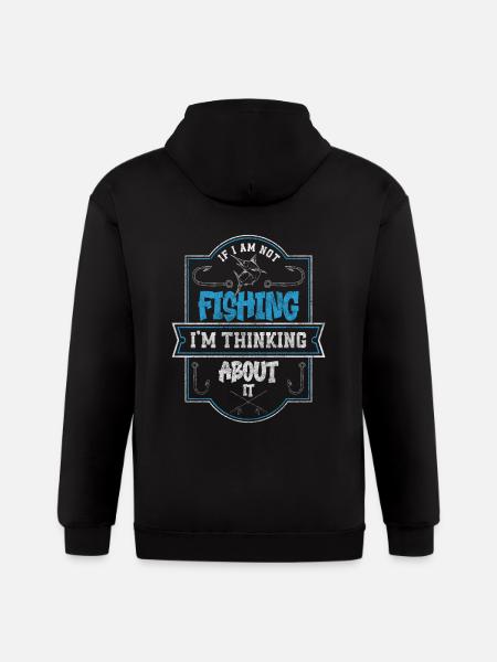 Fishing Bait Sport - Gildan Heavy Blend Adult Zip Hoodie - black