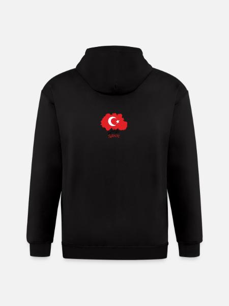 support turkiye - Gildan Heavy Blend Adult Zip Hoodie - black