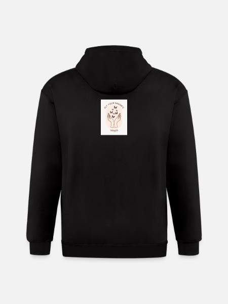 Fly of Dreams - Gildan Heavy Blend Adult Zip Hoodie - black