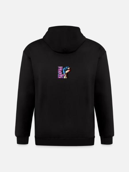 french resistance - Gildan Heavy Blend Adult Zip Hoodie - black