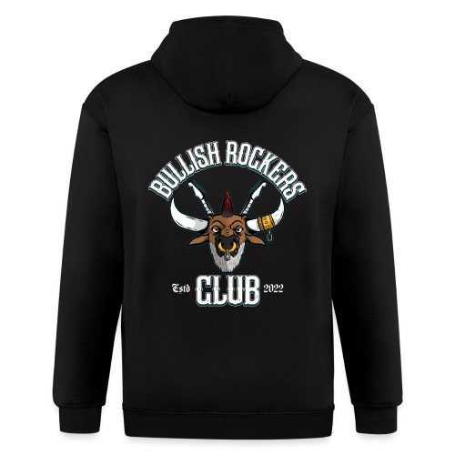 Bullish Rockers Club Bull Head - Men's Zip Hoodie