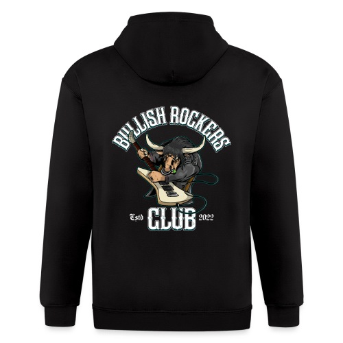 Bullish Rockers Club Guitarist - Men's Zip Hoodie