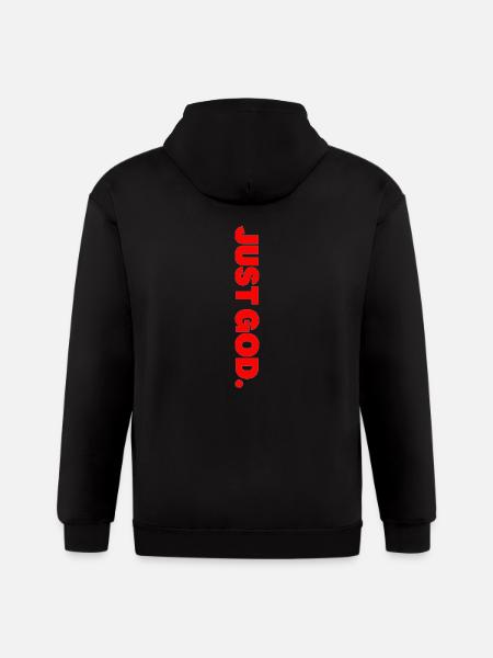 Just God - Gildan Heavy Blend Adult Zip Hoodie - black