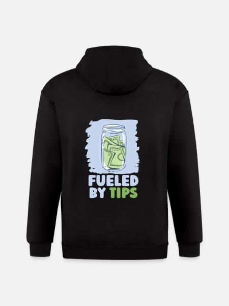 Waiter Waitress - Gildan Heavy Blend Adult Zip Hoodie - black