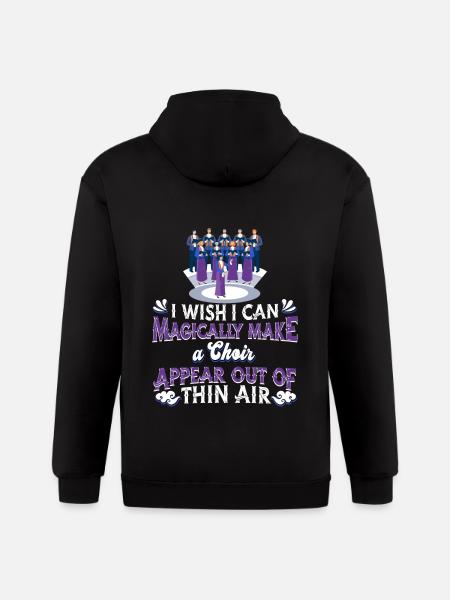 Choir Singing - Gildan Heavy Blend Adult Zip Hoodie - black