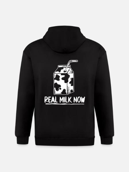 Milk Milk Truck - Gildan Heavy Blend Adult Zip Hoodie - black