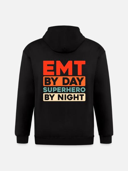 Emt Paramedic - Gildan Heavy Blend Adult Zip Hoodie - black
