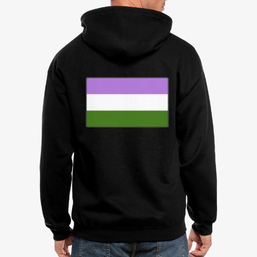 Genderqueer Pride Flag - Men's Zip Hoodie