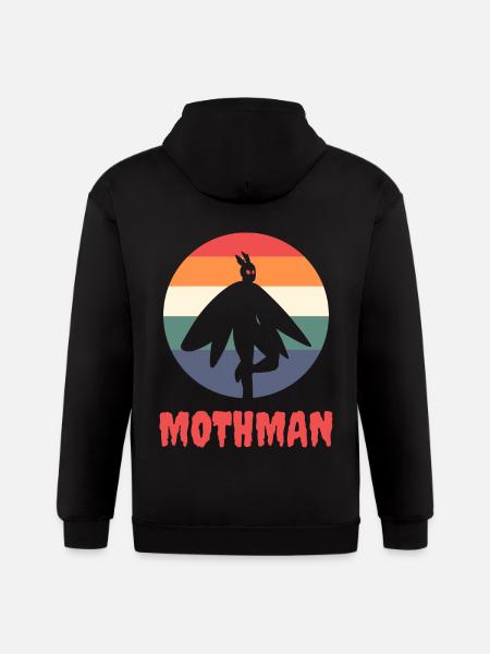 Mothman - Gildan Heavy Blend Adult Zip Hoodie - black