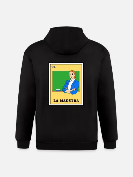 Mexican Lottery La Maestra - Gildan Heavy Blend Adult Zip Hoodie - black