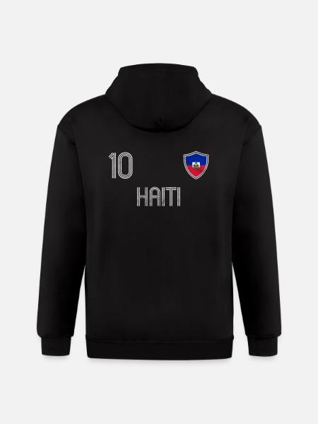 Haiti - Gildan Heavy Blend Adult Zip Hoodie - black