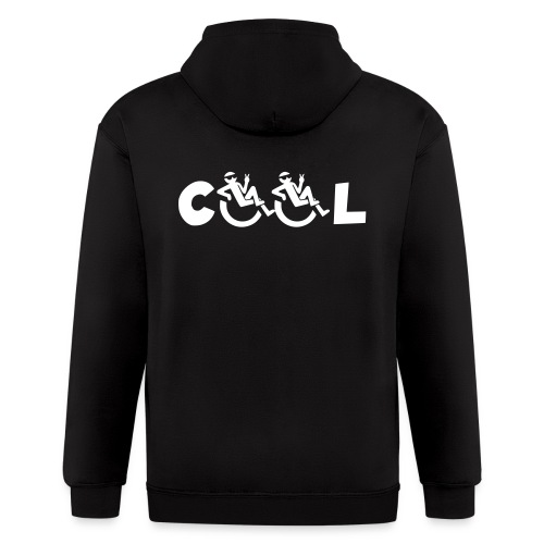 All wheelchair users are cool with a wheelchair # - Men's Zip Hoodie