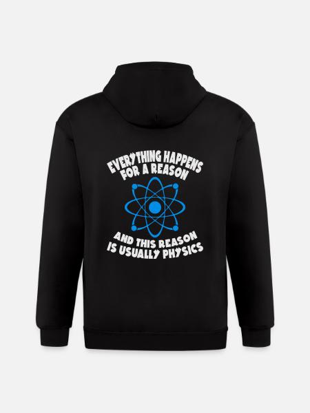 Physics Reason - Gildan Heavy Blend Adult Zip Hoodie - black