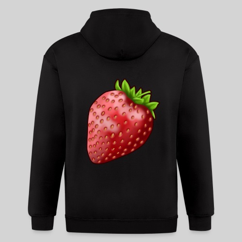 Giant Strawberry - Men's Zip Hoodie