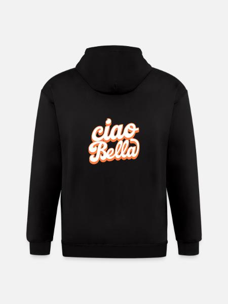 Ciao Bella - Gildan Heavy Blend Adult Zip Hoodie - black