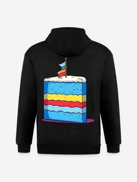 Pan Cake Lgbtq - Gildan Heavy Blend Adult Zip Hoodie - black