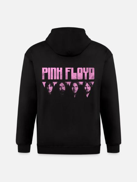 Pink Floyd Logo Pink - Gildan Heavy Blend Adult Zip Hoodie - black