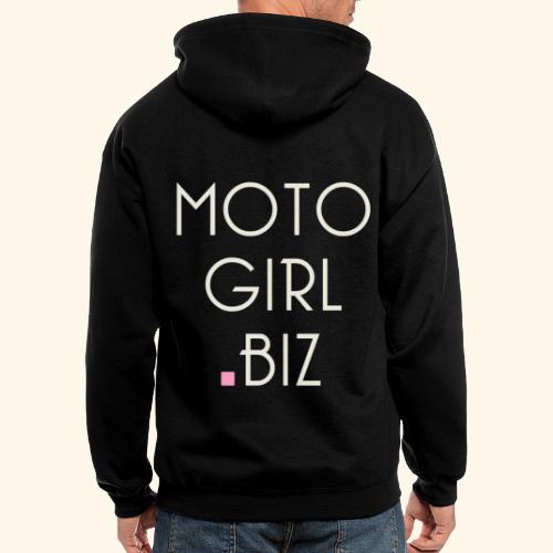 MOTOGIRL DOT BIZ - Men's Zip Hoodie