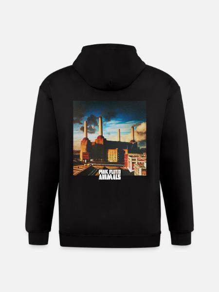 Pink Floyd Animals Album Cover - Gildan Heavy Blend Adult Zip Hoodie - black
