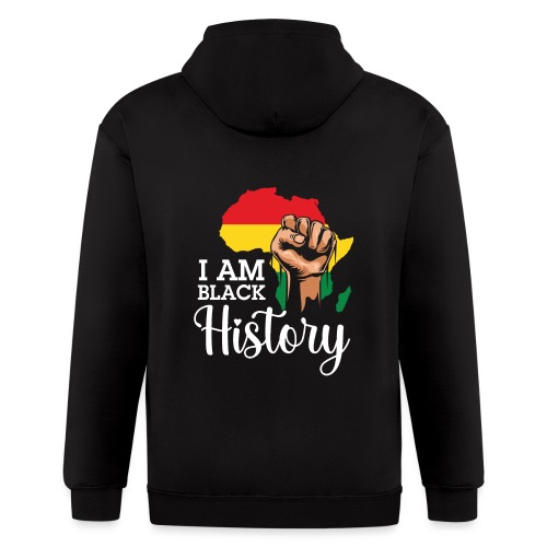 I Am Black History - Black History Month - Men's Zip Hoodie