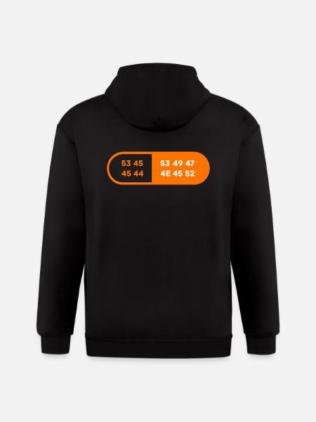 Stealth SeedSigner - Gildan Heavy Blend Adult Zip Hoodie - black