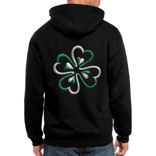 Clover Shamrock Ireland Love St Patricks Day - Men's Zip Hoodie