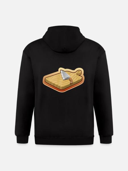 cutting board - Gildan Heavy Blend Adult Zip Hoodie - black