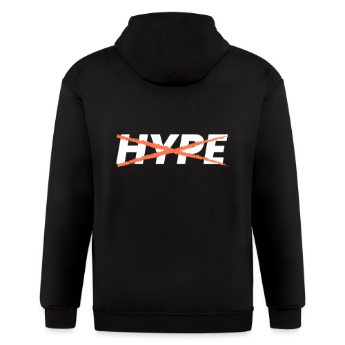 Hype White - Men's Zip Hoodie