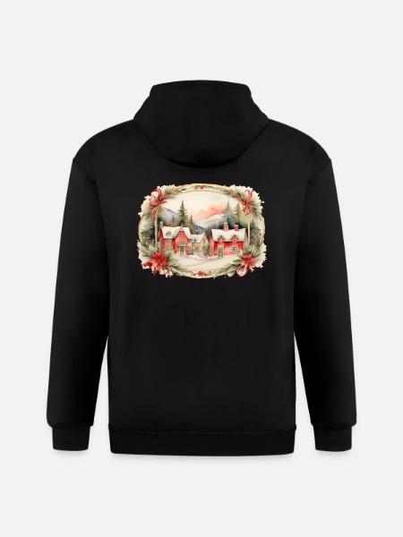 winter - Gildan Heavy Blend Adult Zip Hoodie - black