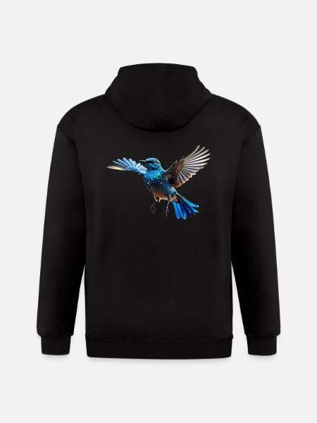 Beautiful bird - Gildan Heavy Blend Adult Zip Hoodie - black