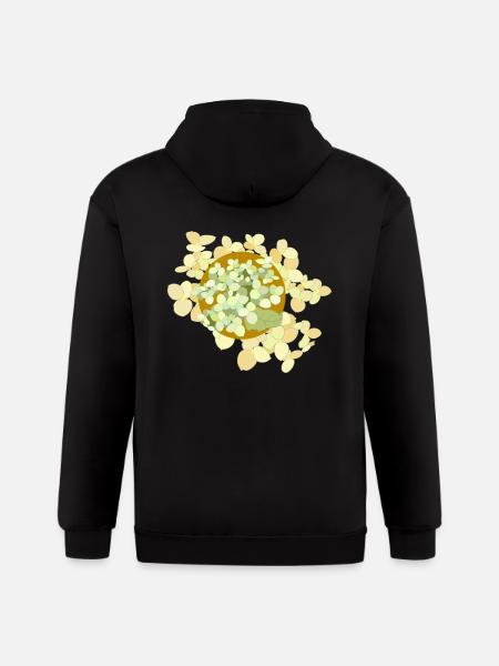 Hortensia - Gildan Heavy Blend Adult Zip Hoodie - black