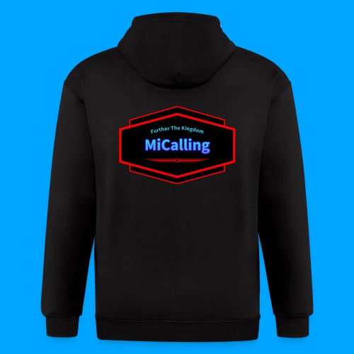 MiCalling Full Logo Product (With Black Inside) - Men's Zip Hoodie