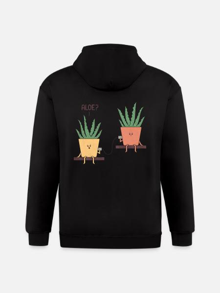 Aloe green - Gildan Heavy Blend Adult Zip Hoodie - black