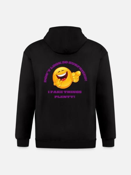 SO SURPRISED - Gildan Heavy Blend Adult Zip Hoodie - black