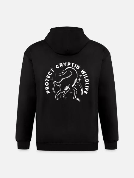 Protect Cryptid Wildlife - Gildan Heavy Blend Adult Zip Hoodie - black