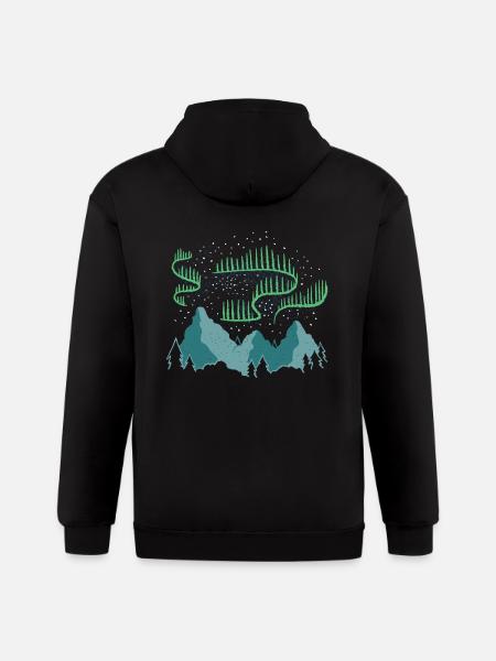Nothern Lights - Gildan Heavy Blend Adult Zip Hoodie - black