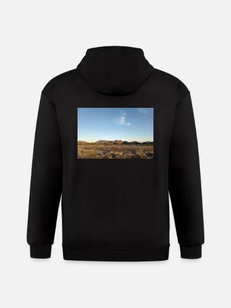 Blue Sky in the Desert - Gildan Heavy Blend Adult Zip Hoodie - black
