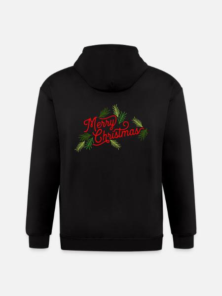 Pine Needles - Gildan Heavy Blend Adult Zip Hoodie - black