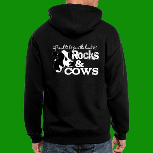 Rocks & Cows Rural Minnesota - Men's Zip Hoodie