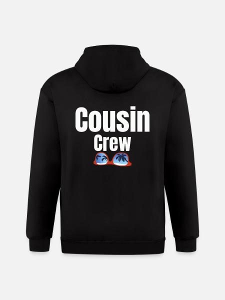 Cousin Crew 1 1 - Gildan Heavy Blend Adult Zip Hoodie - black