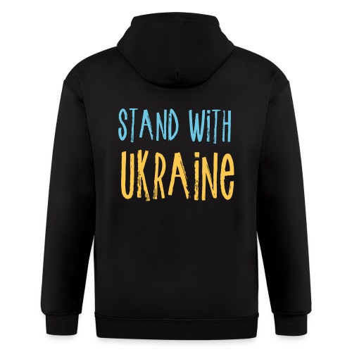 Stand With Ukraine - Men's Zip Hoodie